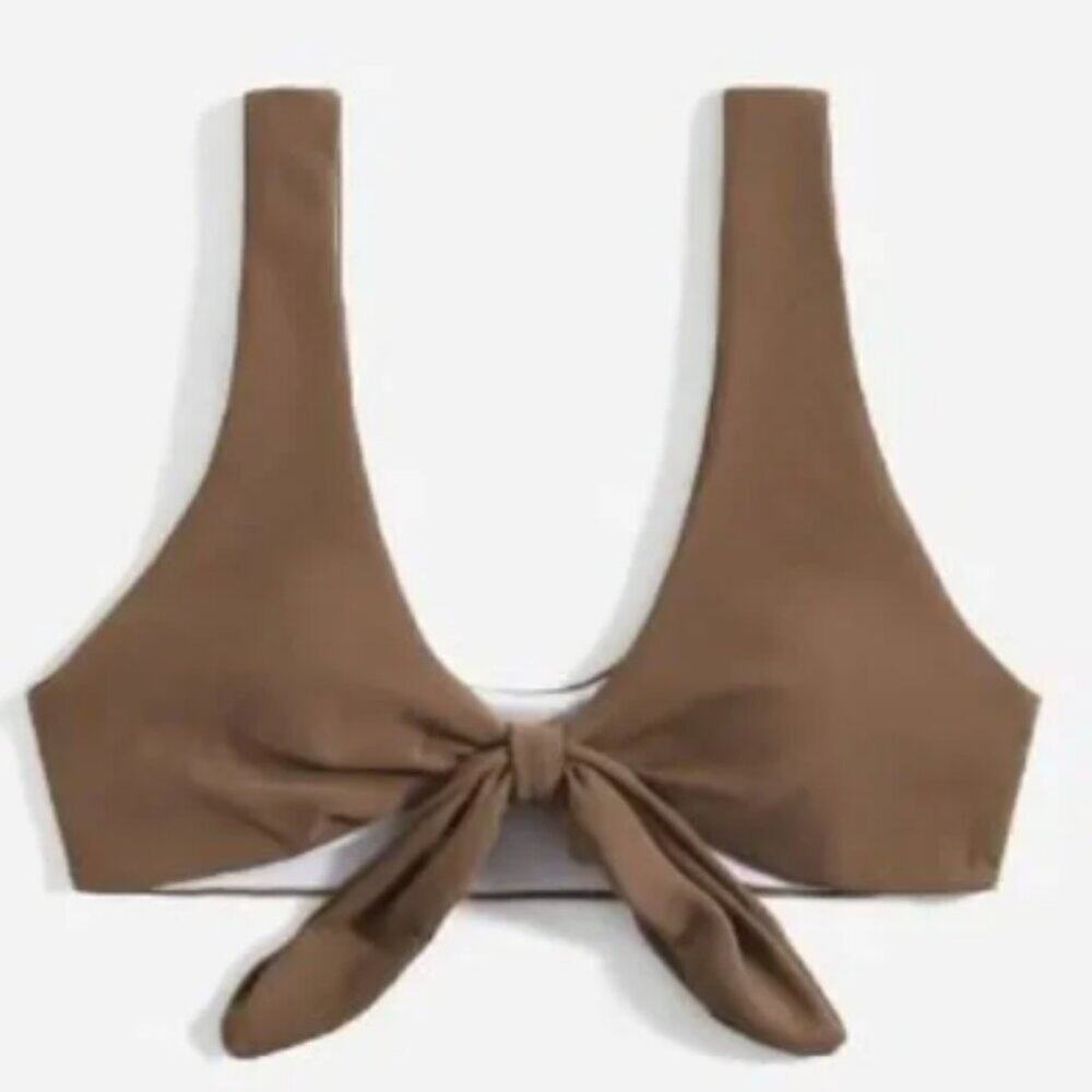 NWT, Shein • Solid Knot Bikini Top, Size Small